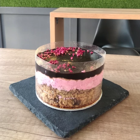 Málnahabos mini torta