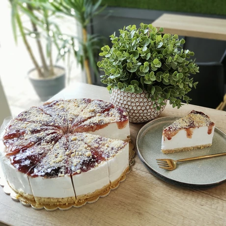 Áfonyás sajttorta